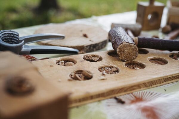 Wurzelkinder-Kindergarten_Nüsse knacken Wurzelkinder-Kindergarten_Nüsse knacken